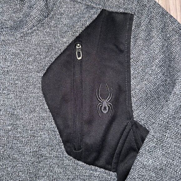 SPYDER Men’s Bandit Half-Zip Stryke Fleece Pullover Jacket - Picture 4 of 8